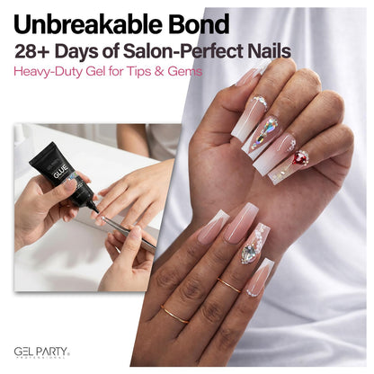 Authentic Gelparty nail glue imported from USA