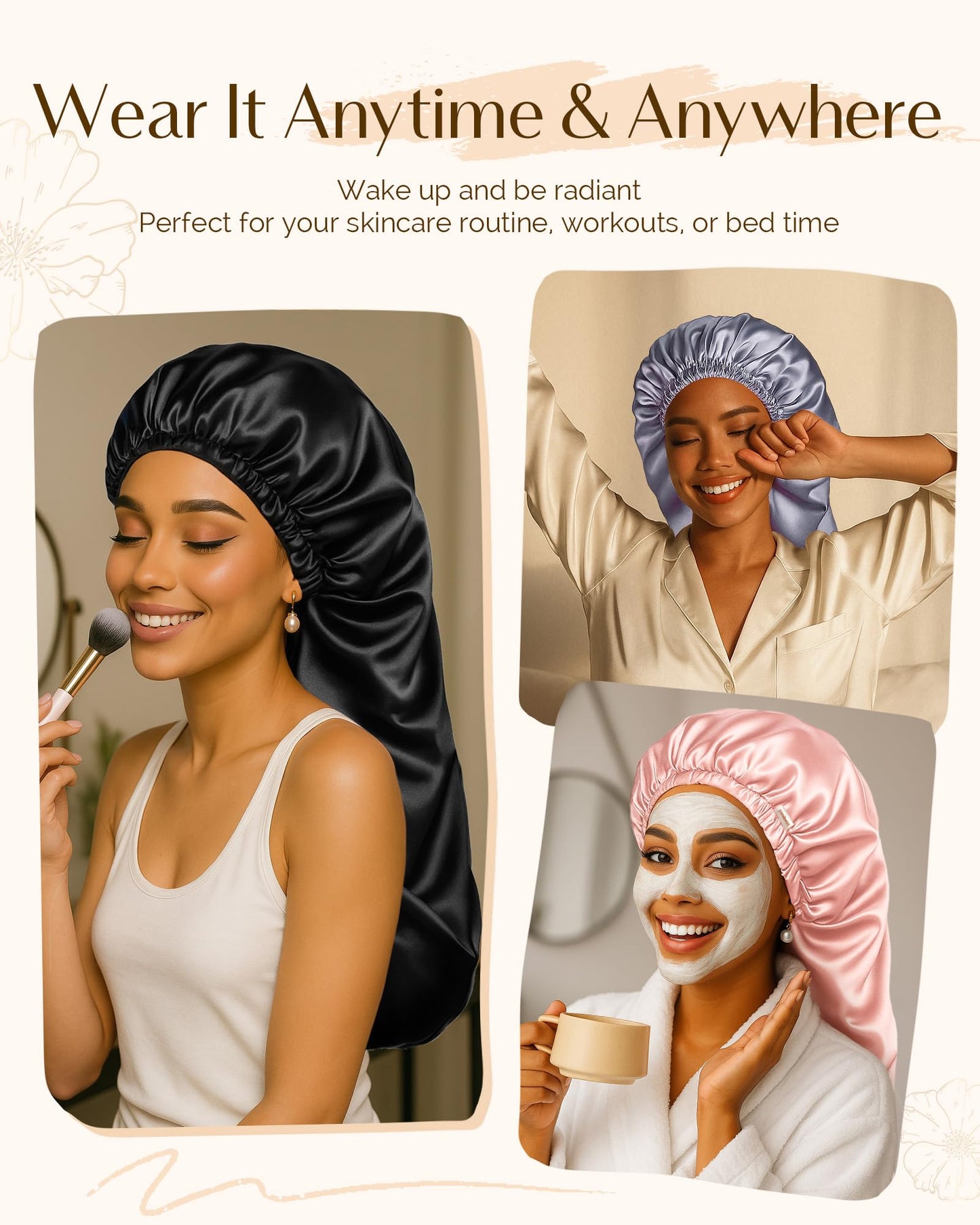 YANIBEST night hair protection cap holding thick long box braids comfortably.