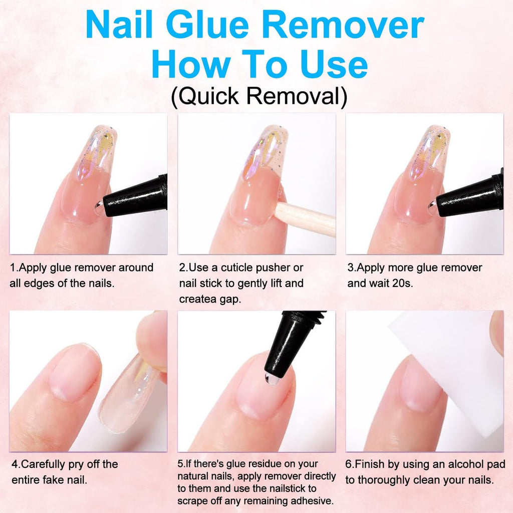 Musilan nail glue packaging box and tube overview