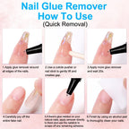 Musilan nail glue packaging box and tube overview
