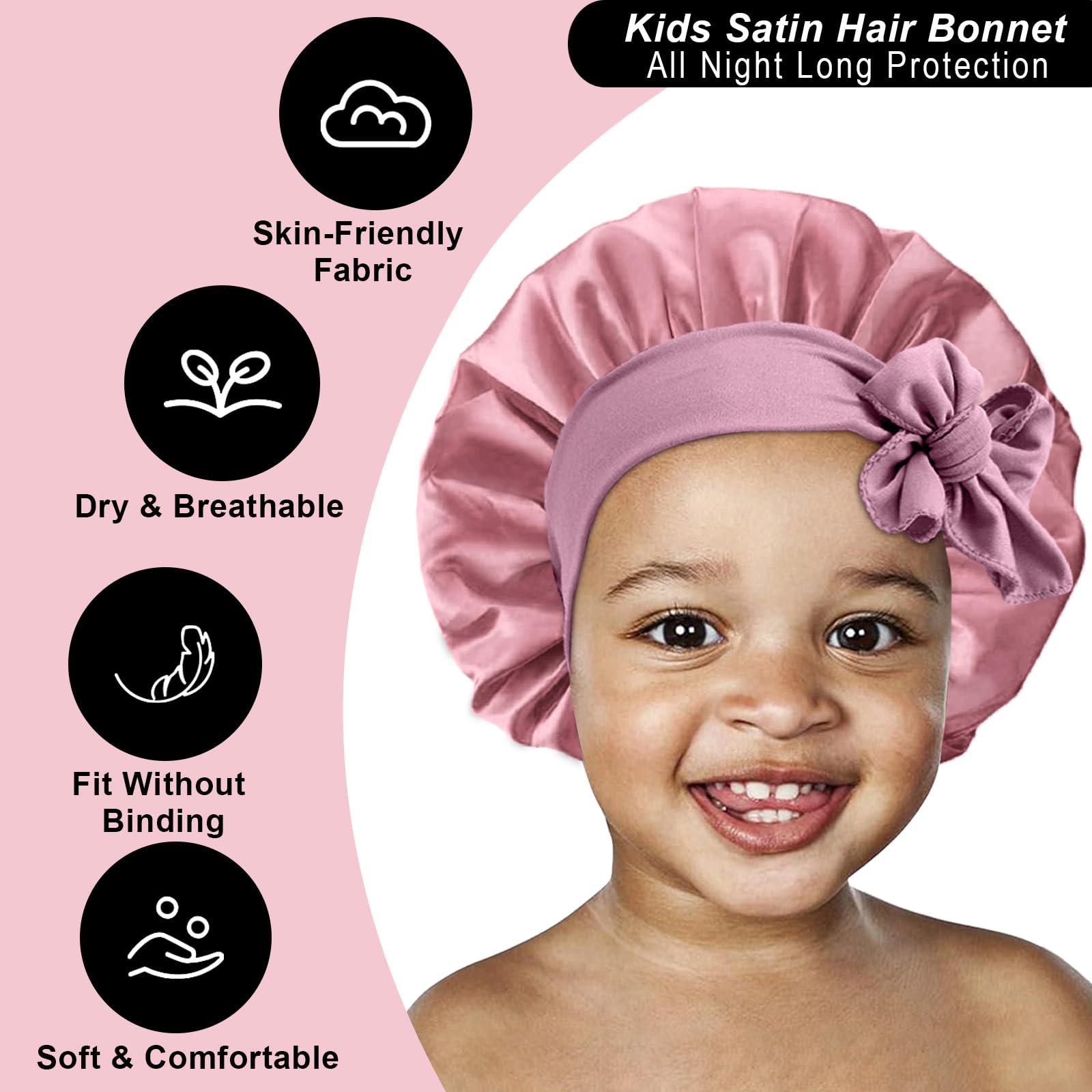 FIRSTPELLA toddler hair bonnet for curly hair protection