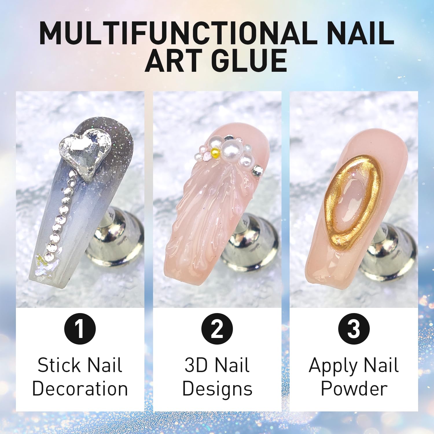 Finger Secret 30g rhinestone gel tube for nail art