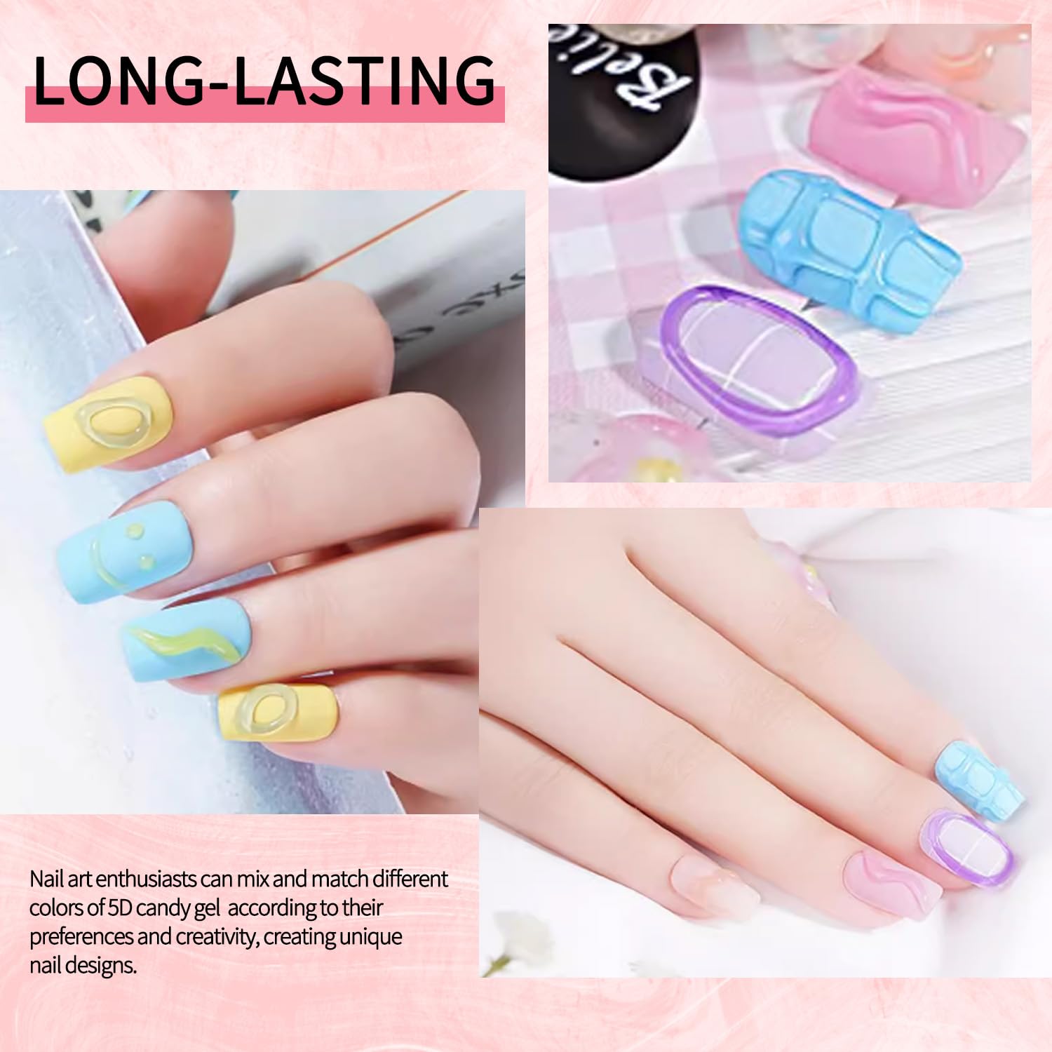 SMSMYXF nail gel jar showing clear consistency