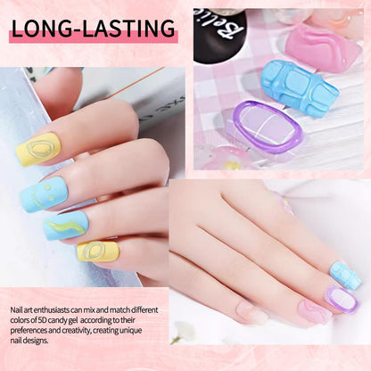 SMSMYXF nail gel jar showing clear consistency