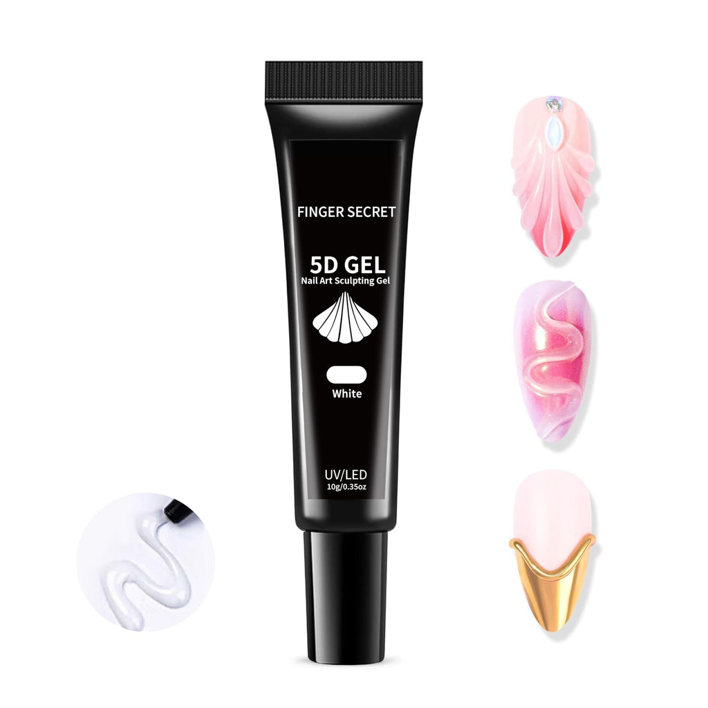 SMSMYXF Clear 5D Nail Sculpting Gel finished glossy manicure design