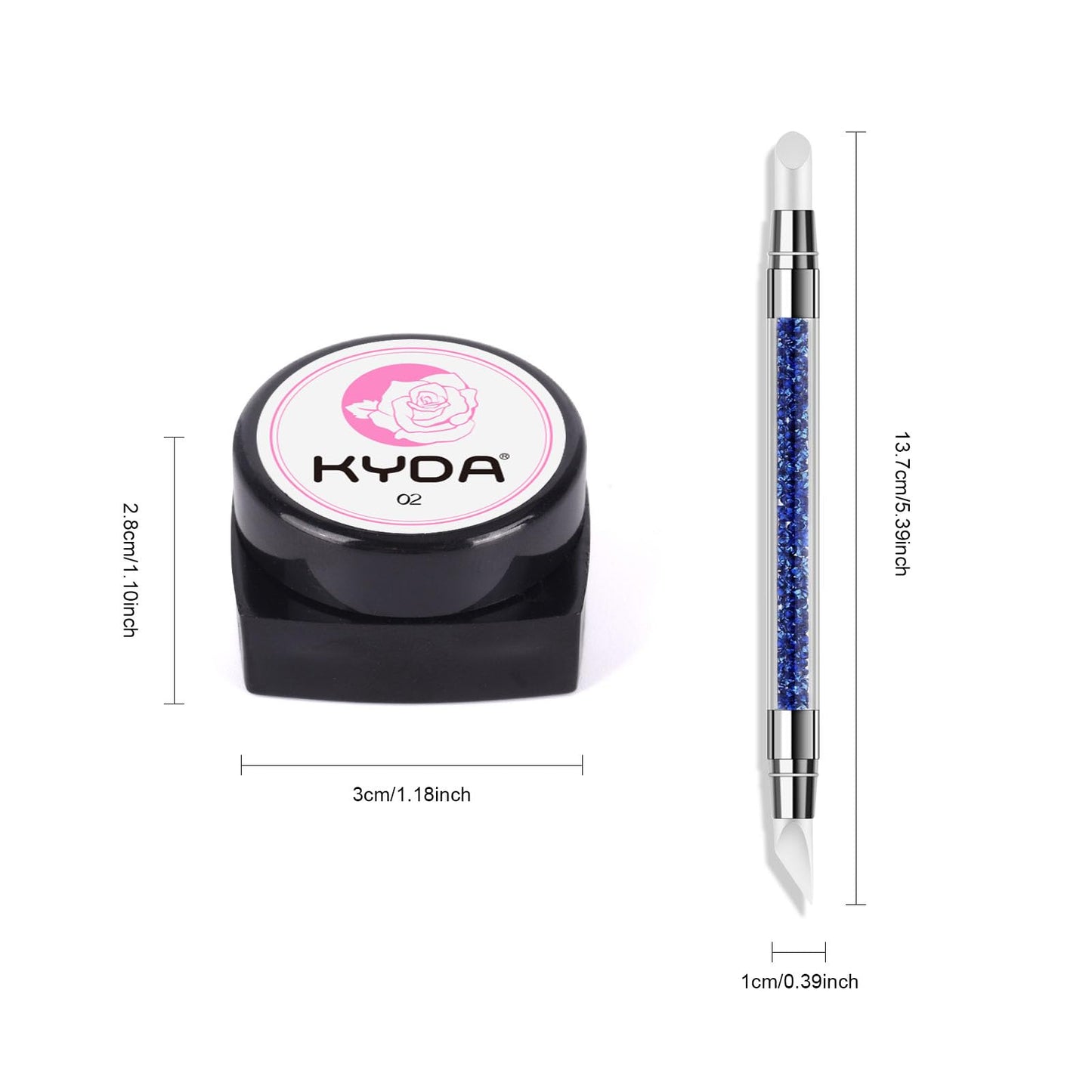Ownest nail sculpting kit with tools and color swatches