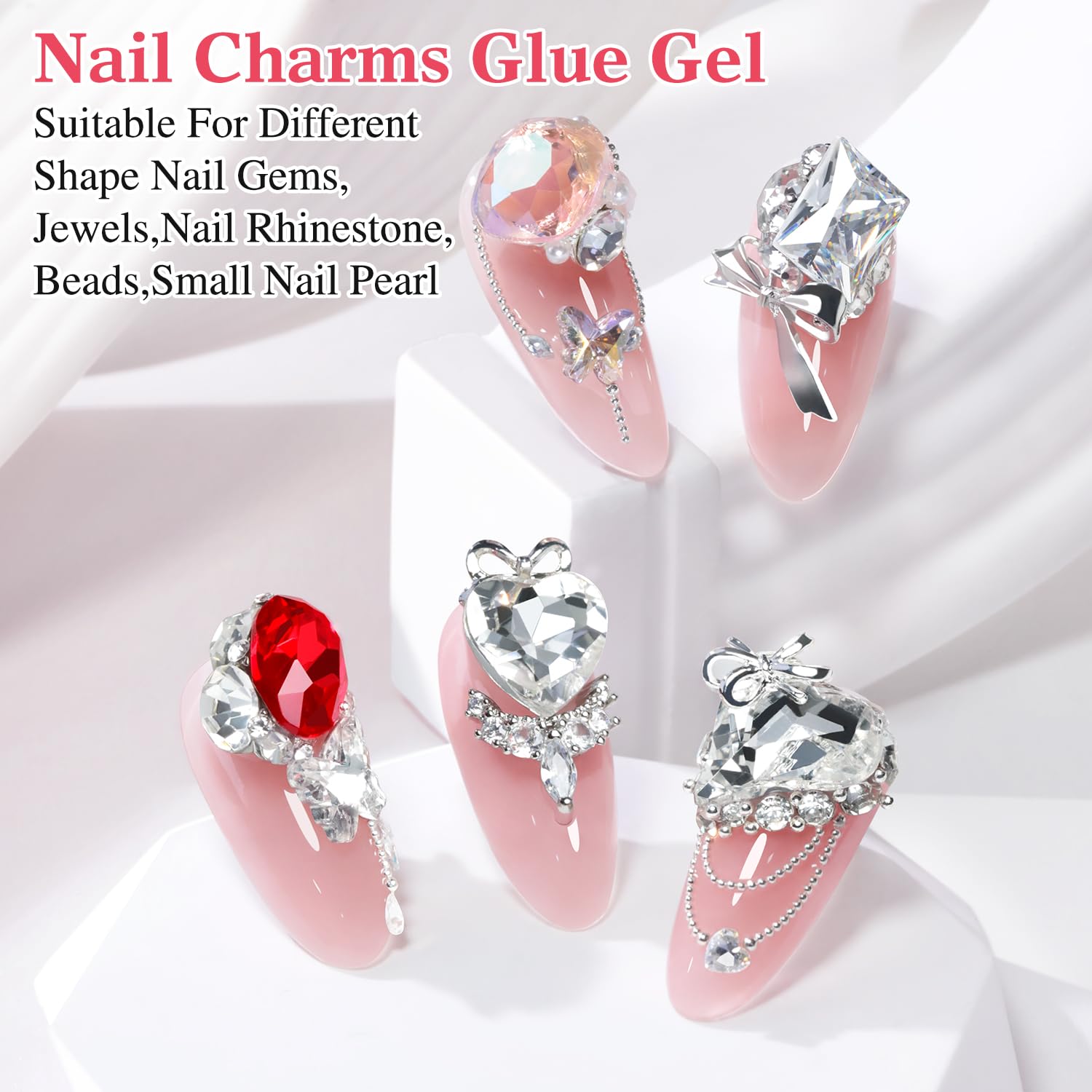 Close up of Double Rhythm rhinestone glue consistency