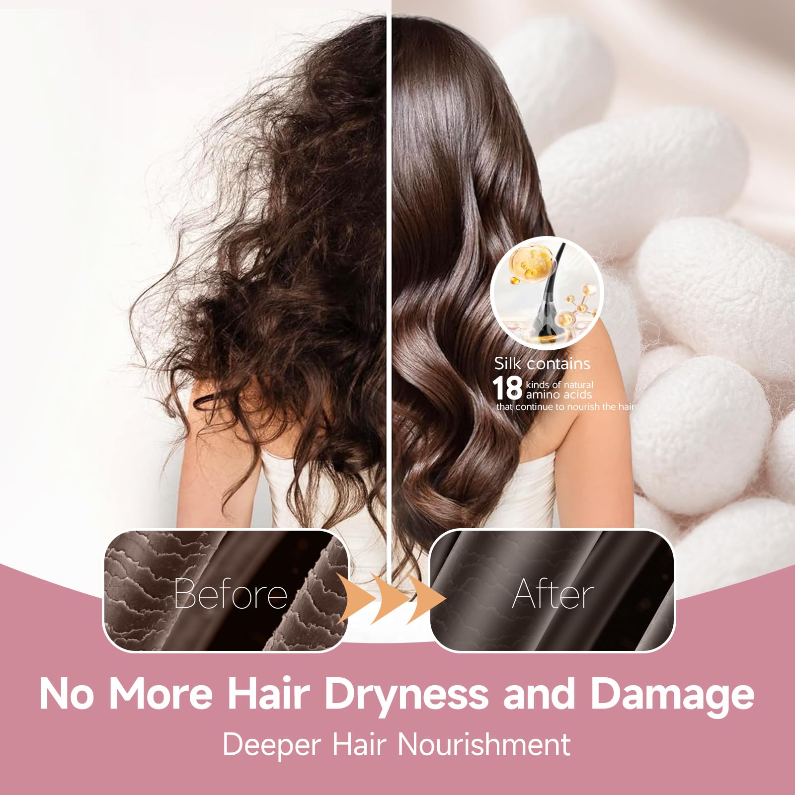 Premium imported silk hair wrap packaging and product presentation