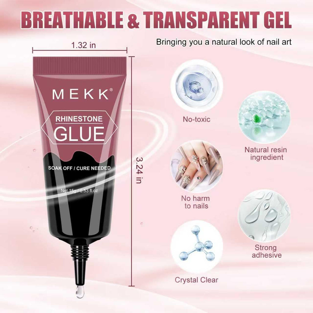 Mekk super strong gel adhesive packaging angle shot