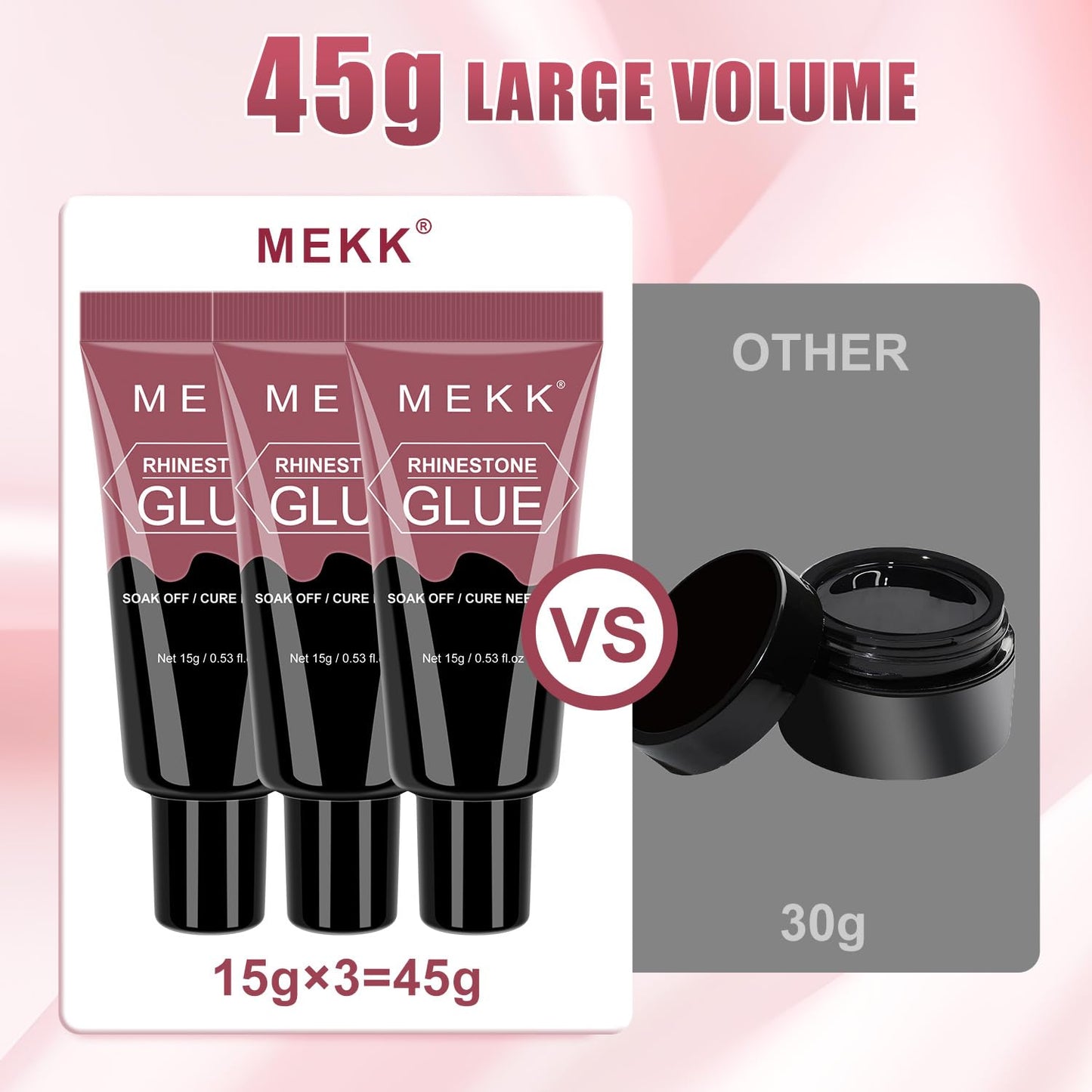 Authentic Mekk rhinestone glue for DIY nail designs