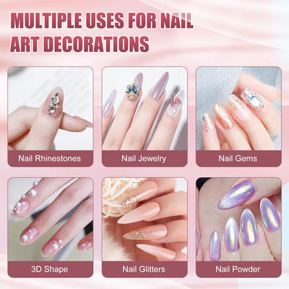 Three tubes of Mekk 15g rhinestone nail adhesive