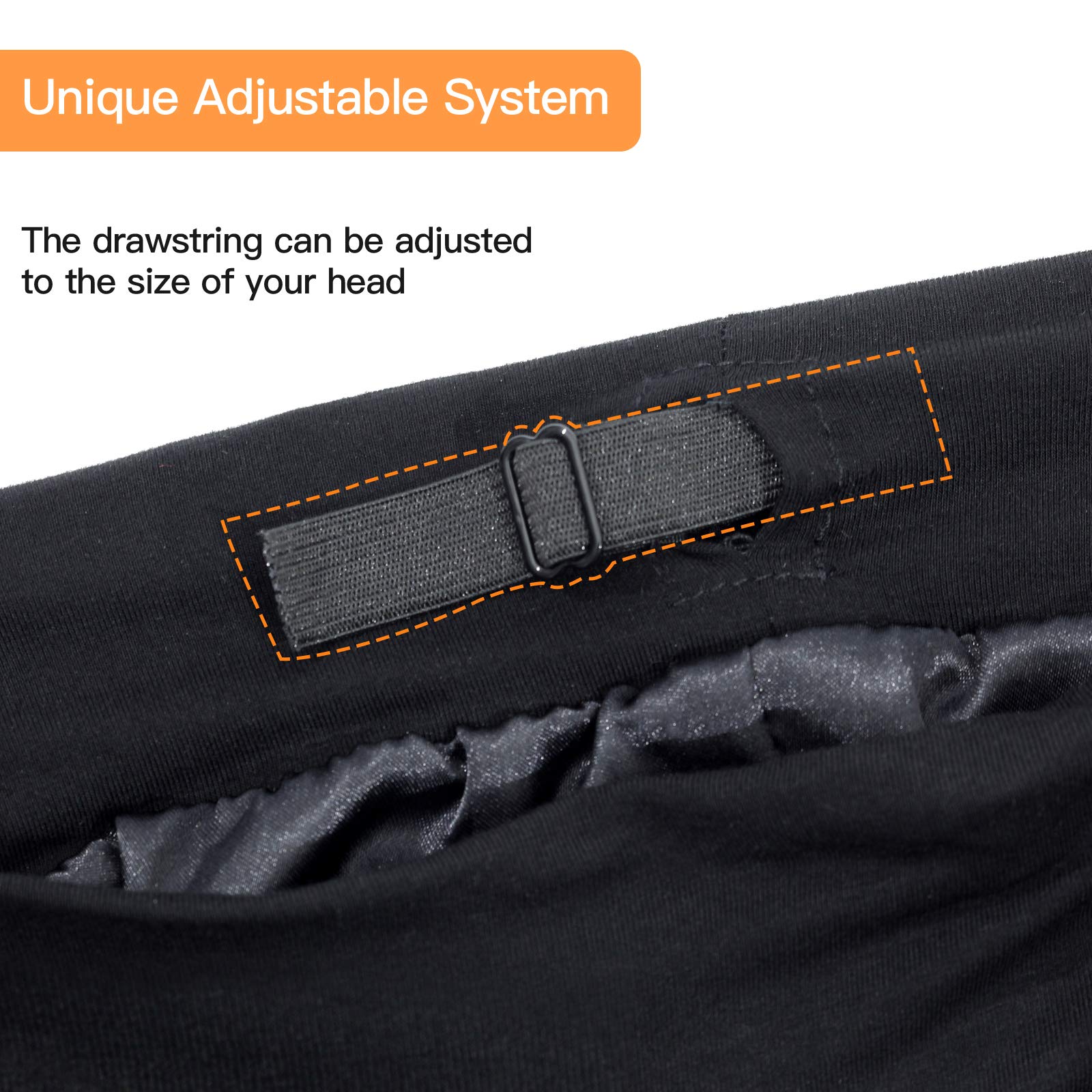 Side profile of adjustable release buckle on bamboo viscose outer fabric cover