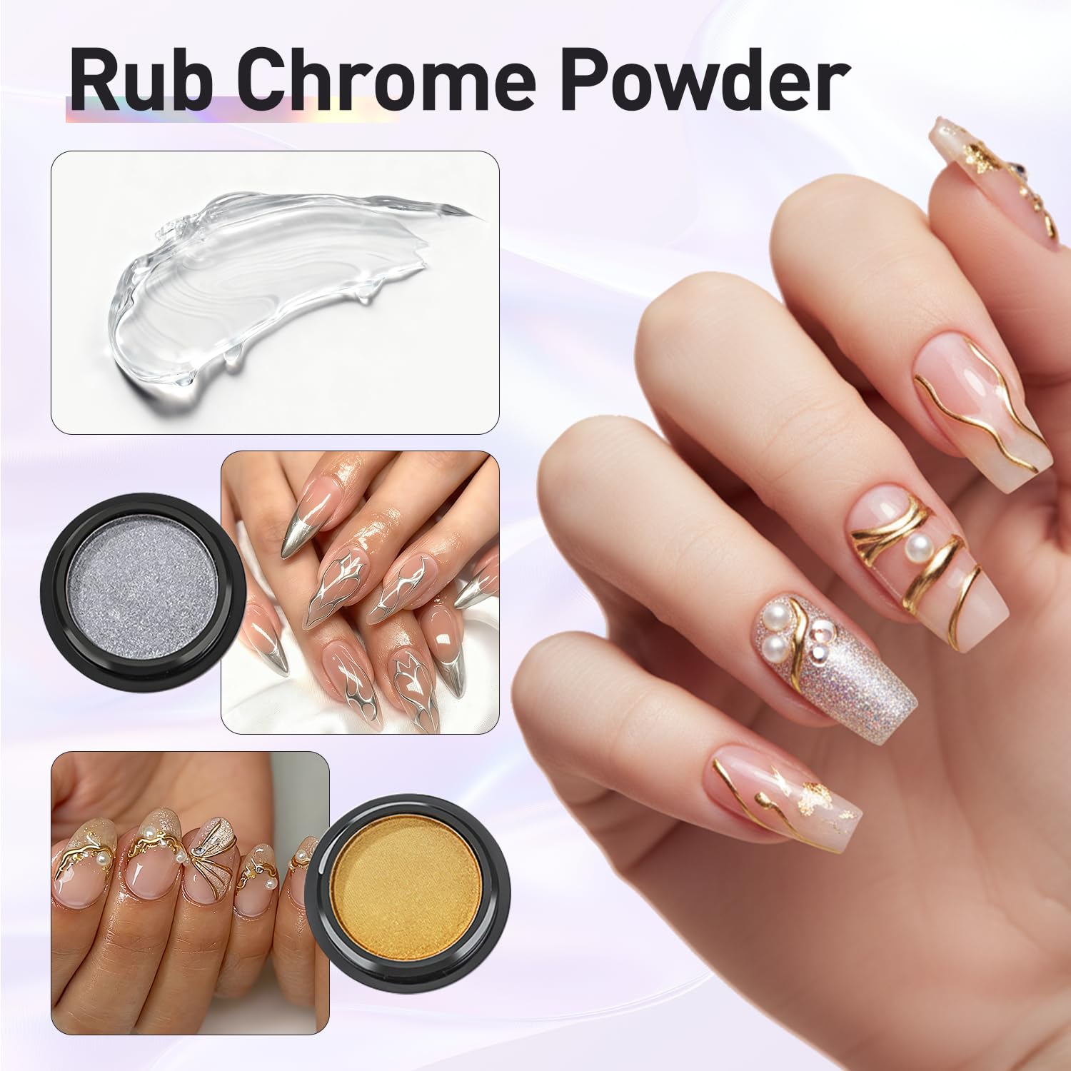 Side view of Finger Secret 3D nail gel 20g packaging