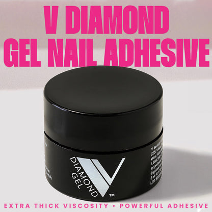 V Beauty Pure Diamond Gel for secure 3D rhinestone application