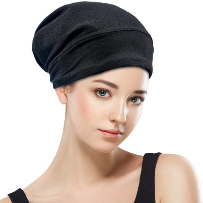 Packaging display of the authentic USA imported adjustable satin sleep cap