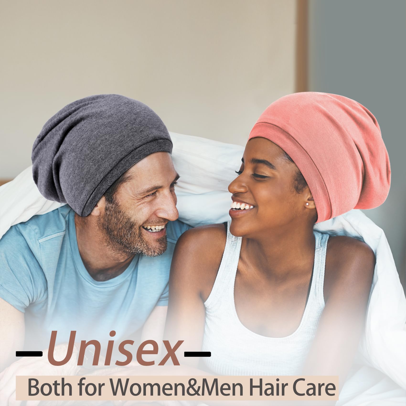 NICPOO double layer silk hair wrap close up showing the soft texture and premium inner lining material