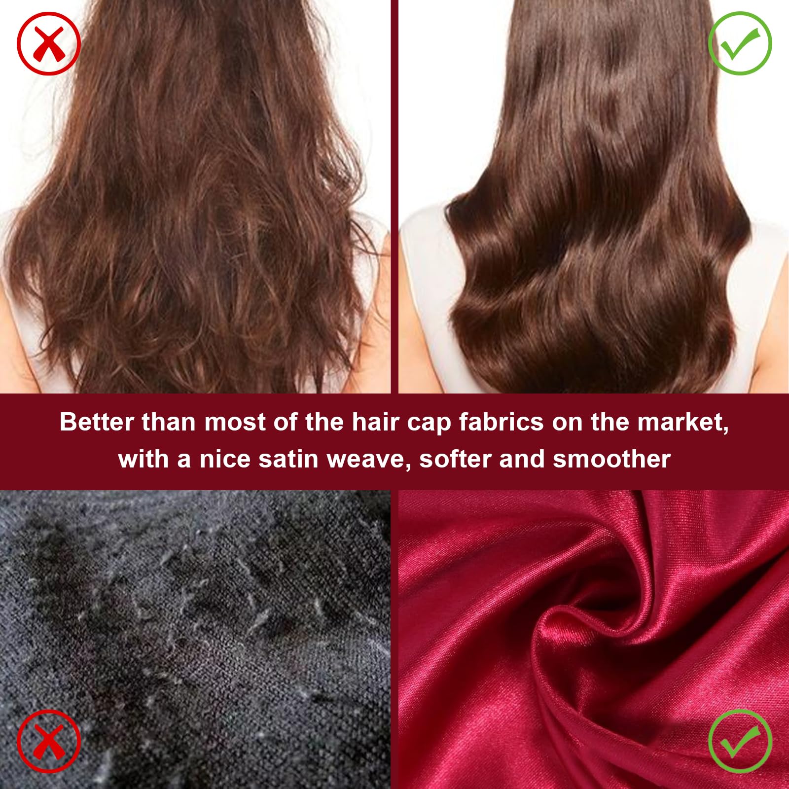 LEADUWAY satin hair wrap for curly hair protection overnight