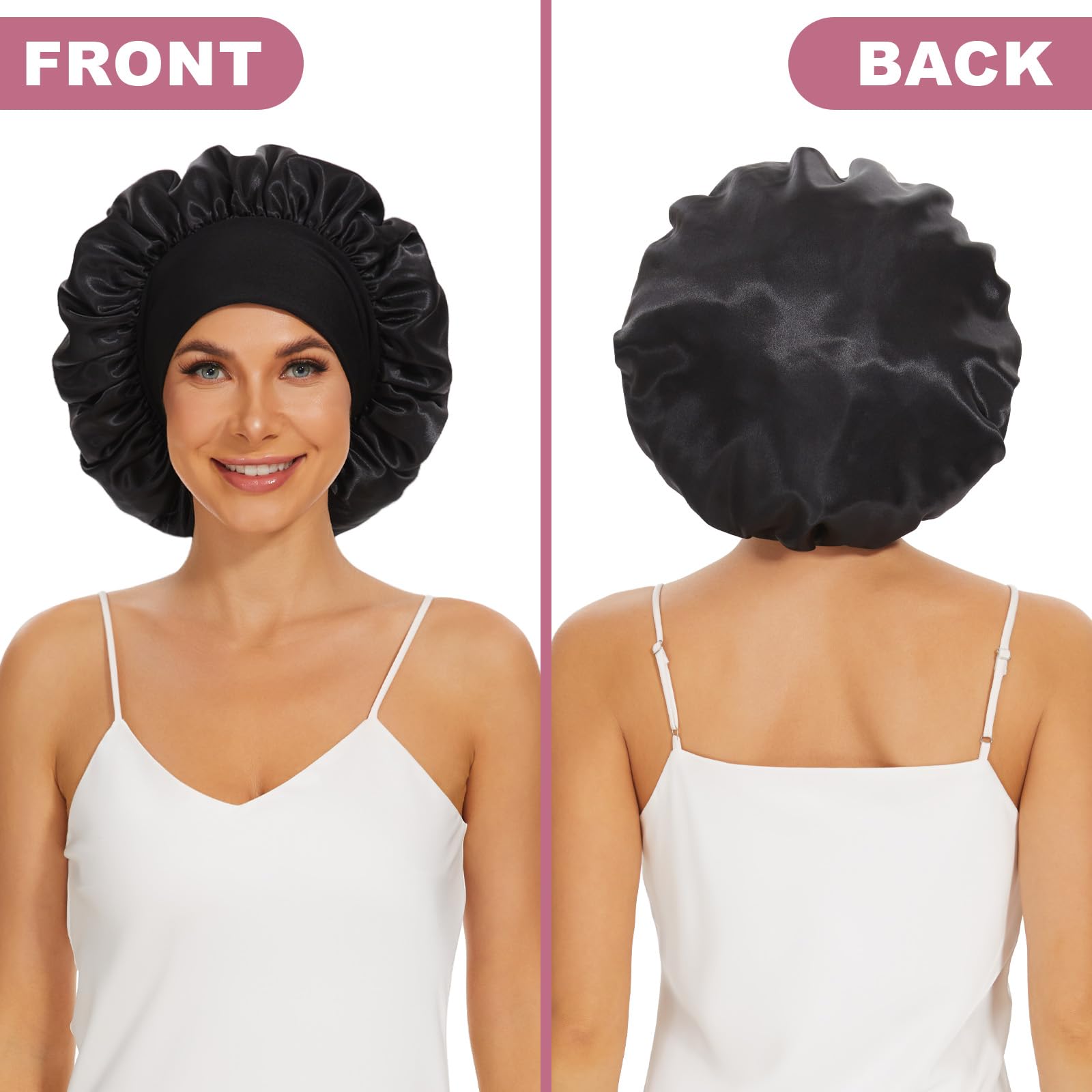 LEADUWAY 12.6 inch breathable sleeping bonnet for women and unisex use