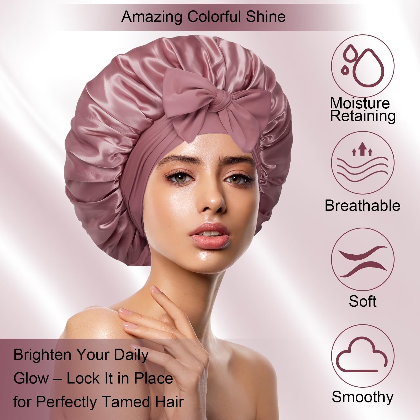 Authentic Confvrter reusable satin night cap packaging and product display