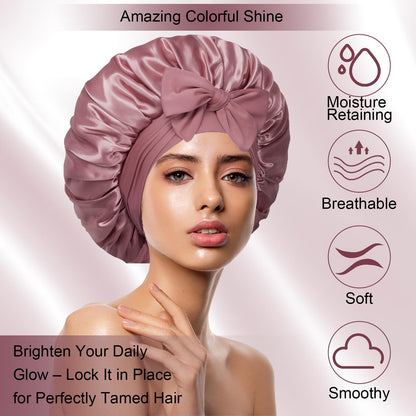Authentic Confvrter reusable satin night cap packaging and product display
