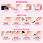 MelodySusie solid builder nail gel complete manicure application set