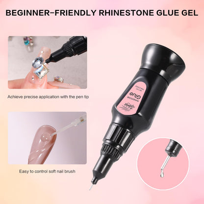 Brille Bee nail adhesive for 3D art design packaging