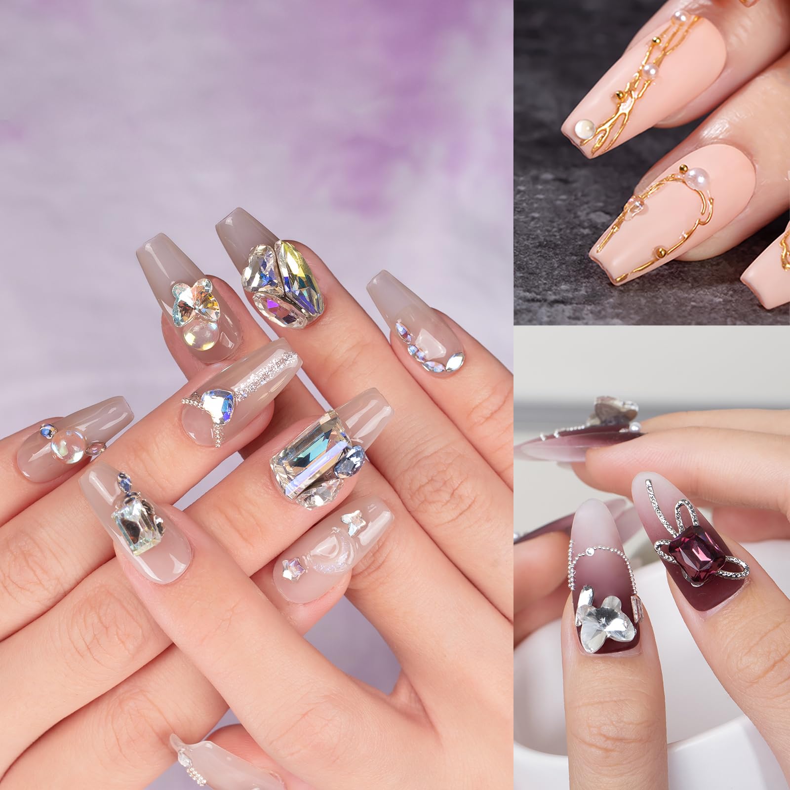 Application of rhinestones using Brille Bee Gellaktik glue