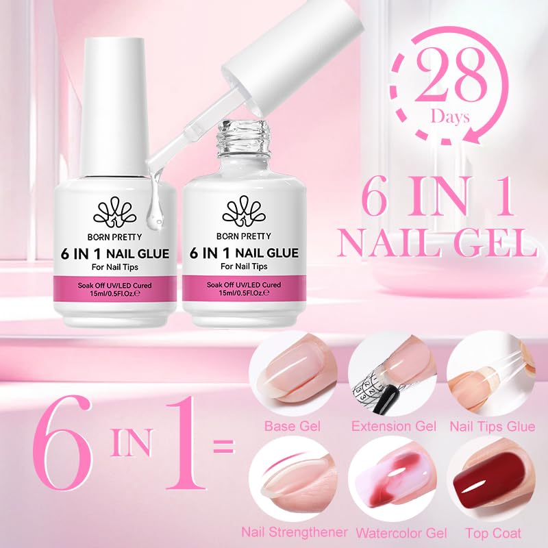 Close up of 15ml Born Pretty gel bottle texture