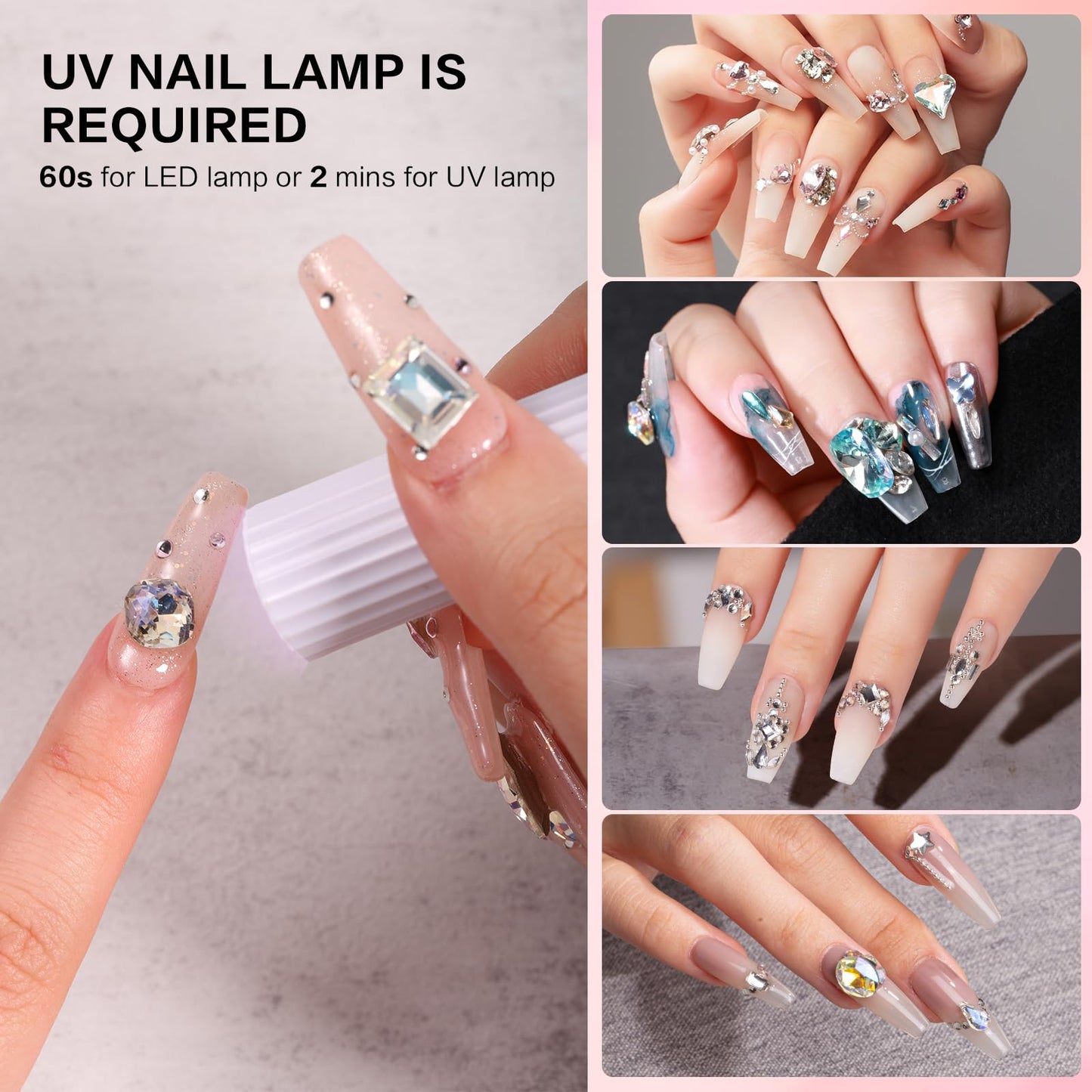 Two bottles of 10ml Gellaktik super strong nail adhesive
