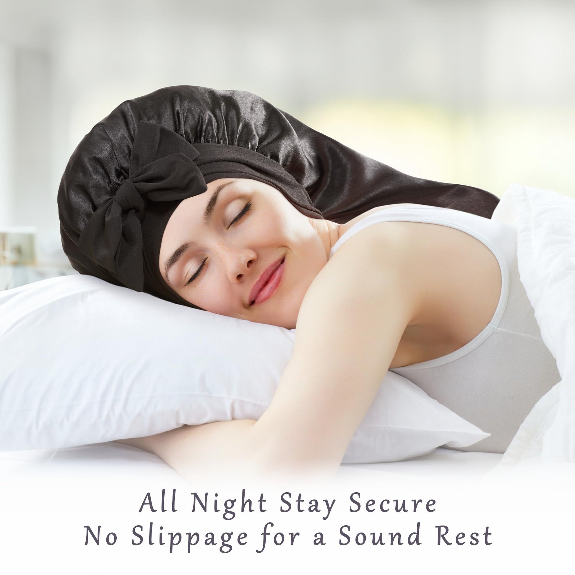Authentic ROYBENS protective hair accessory packaging showing the imported high quality beauty sleep cap product.
