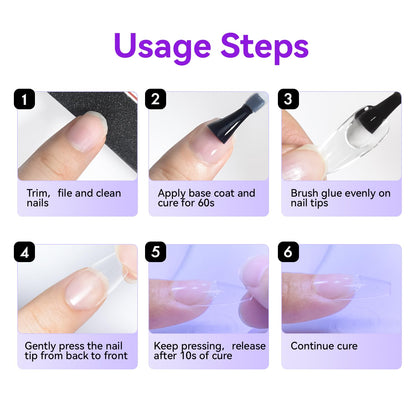 Jewhiteny nail glue gel used for securing rhinestone nail art