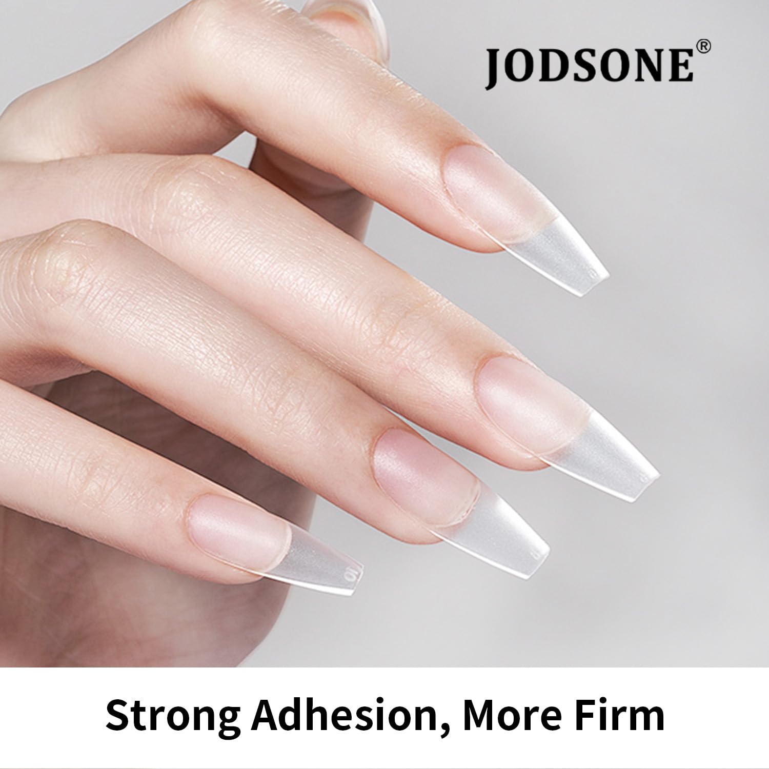Close up of Jodsone nail glue gel texture and consistency