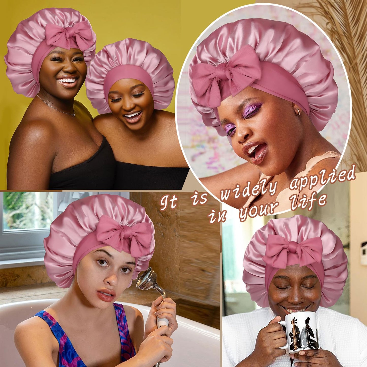 CHLINS premium double layer reusable sleeping hat packaging details view