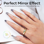 Modelones nail glue applied for securing 3D gems and crystals