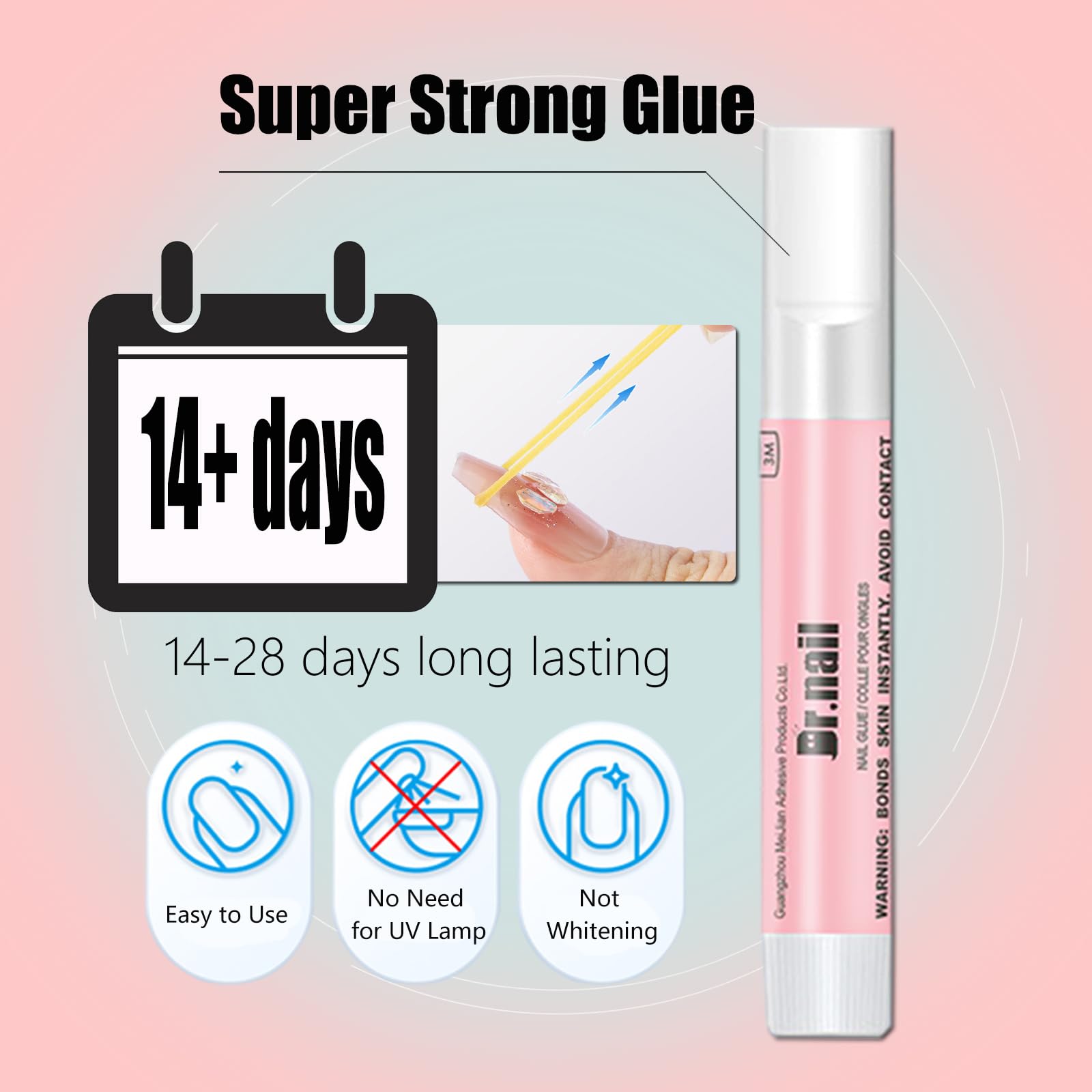 Dr.Nail super strong adhesive tube close up
