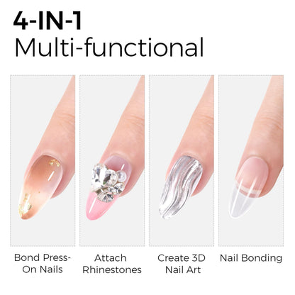 Using Tomicca nail glue for press on nail tips