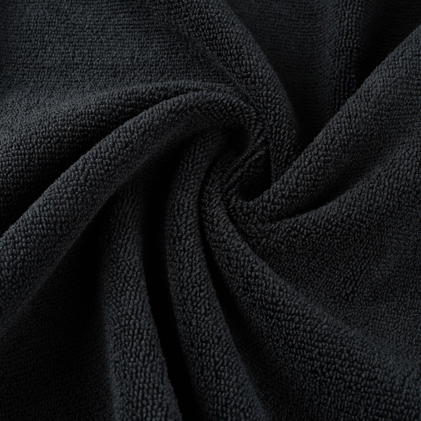 MICROFI premium 340 GSM quick dry hair towels folded neatly