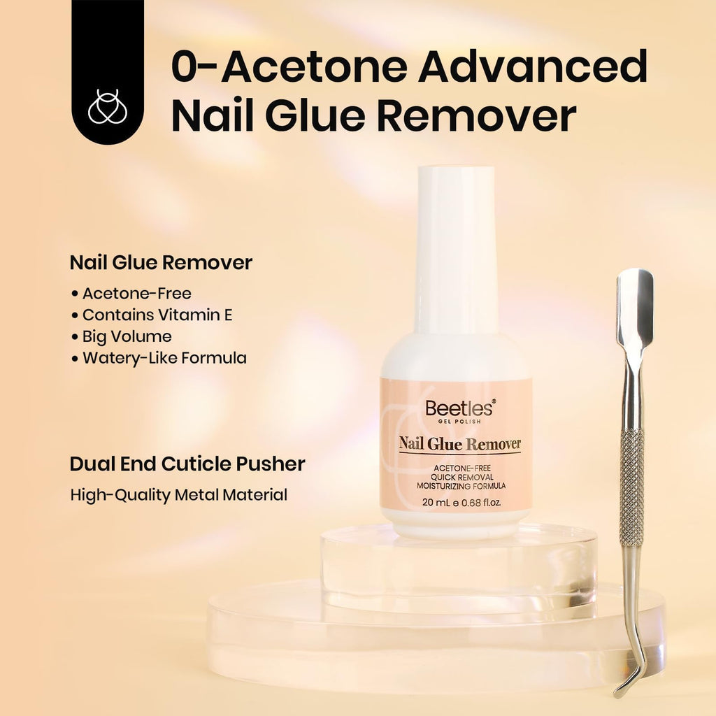 Demonstration of applying press-on nails using ultraviolet light cured adhesive.