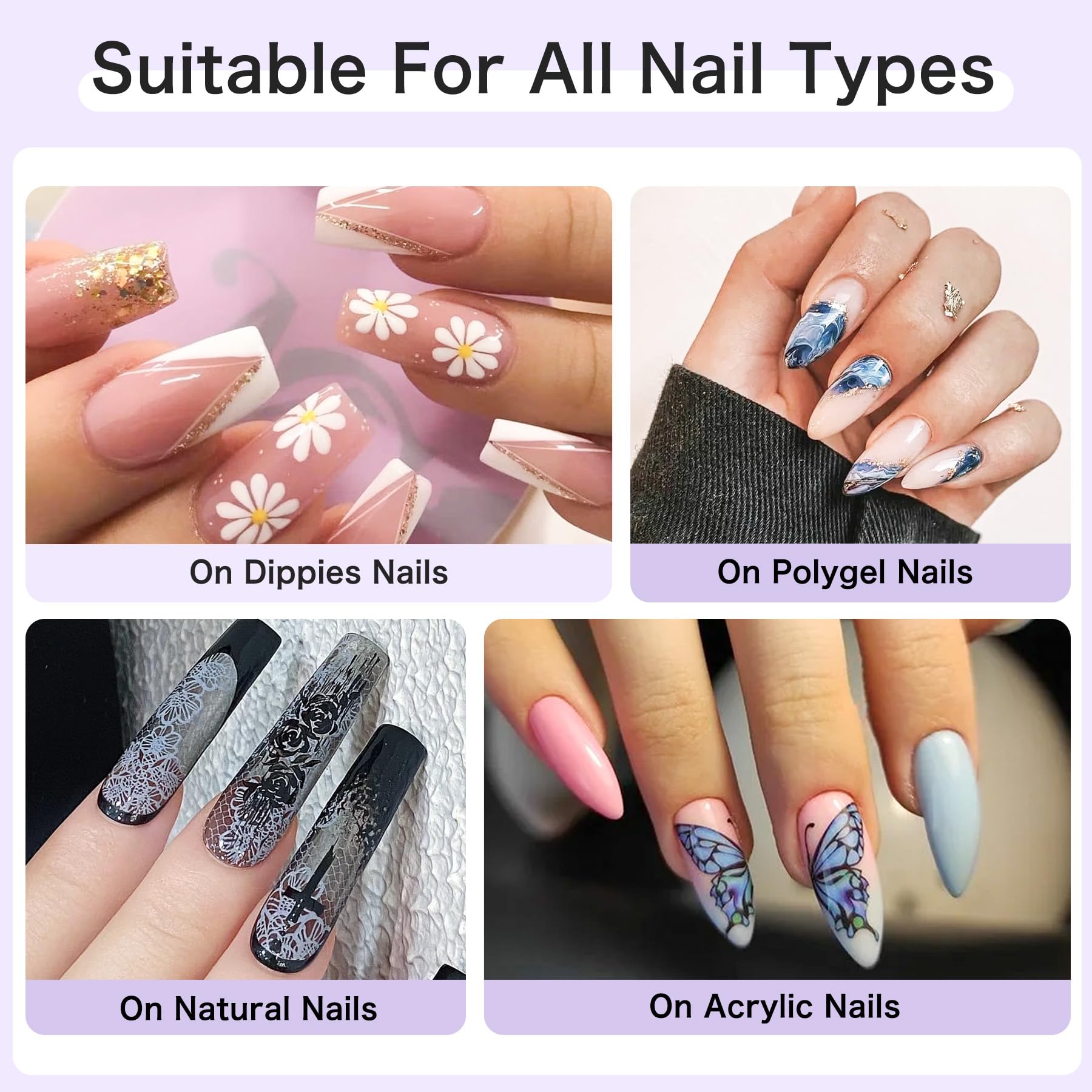 Creaglam nail art transfer glue bottle branding