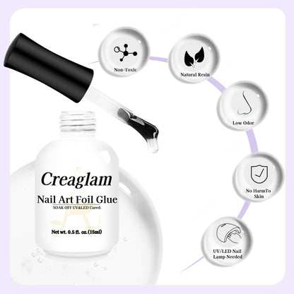 15ml Creaglam nail glue for foil stickers