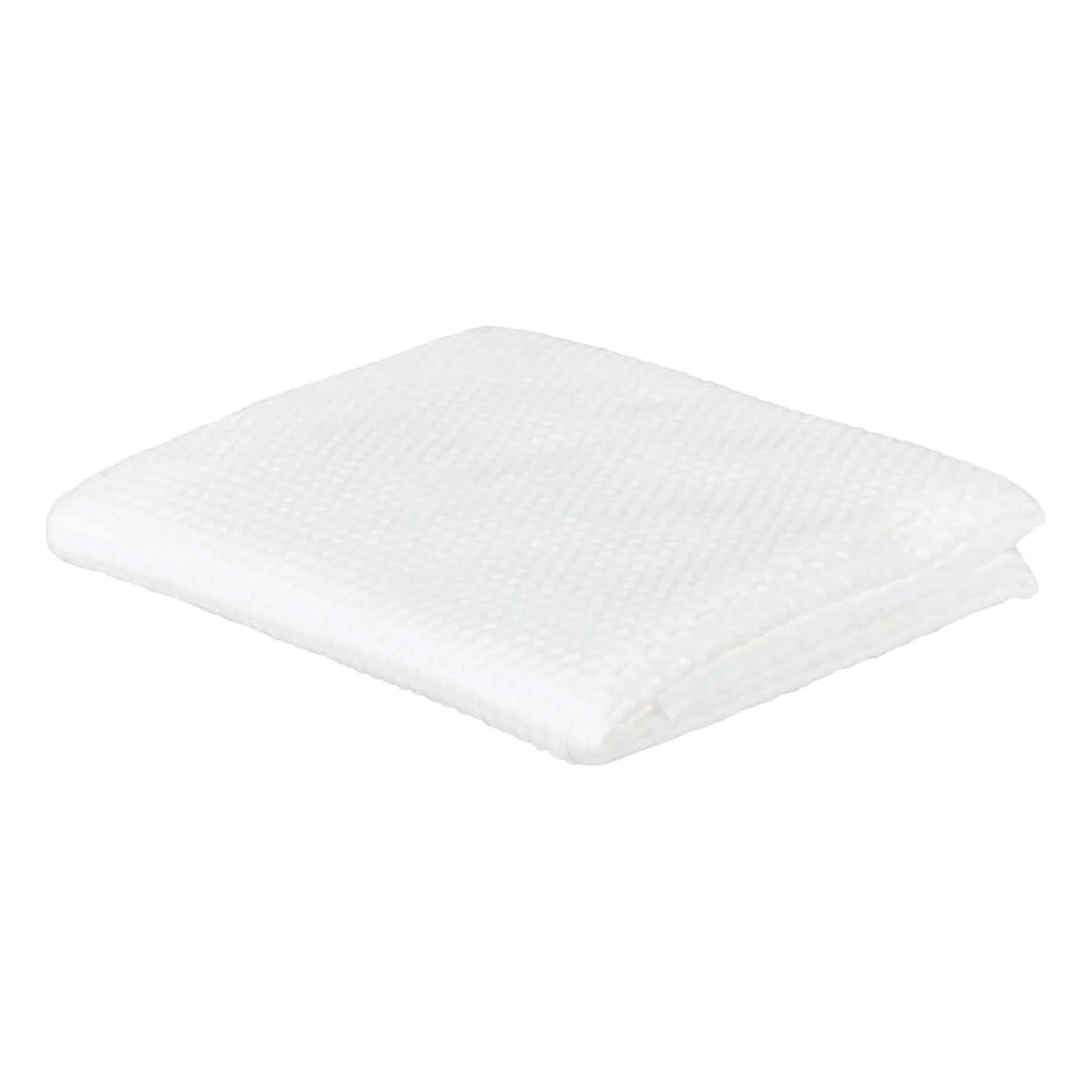 Extra large disposable white towels laid out flat showcasing texture