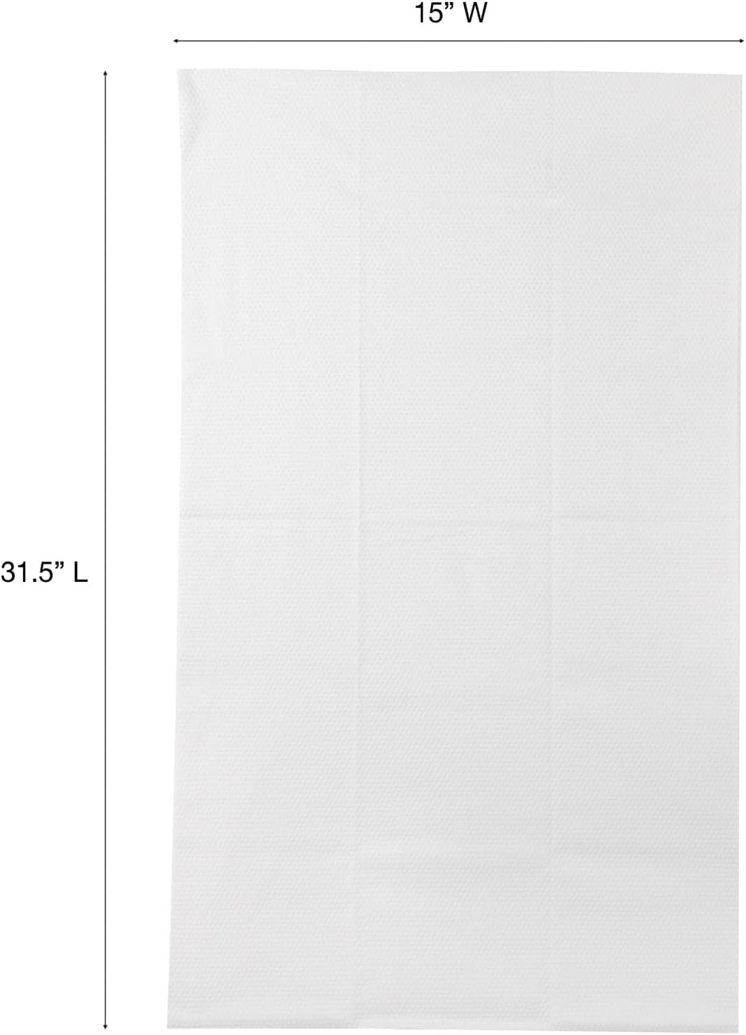 Premium non woven single use towel being used for hair drying