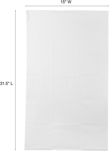 Premium non woven single use towel being used for hair drying