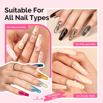 Professional nail foil glue gel for transfer designs
