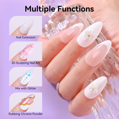 Makartt nail extension gel used on artificial tips
