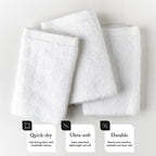 Textile Empire cotton hair stylist towels texture close up