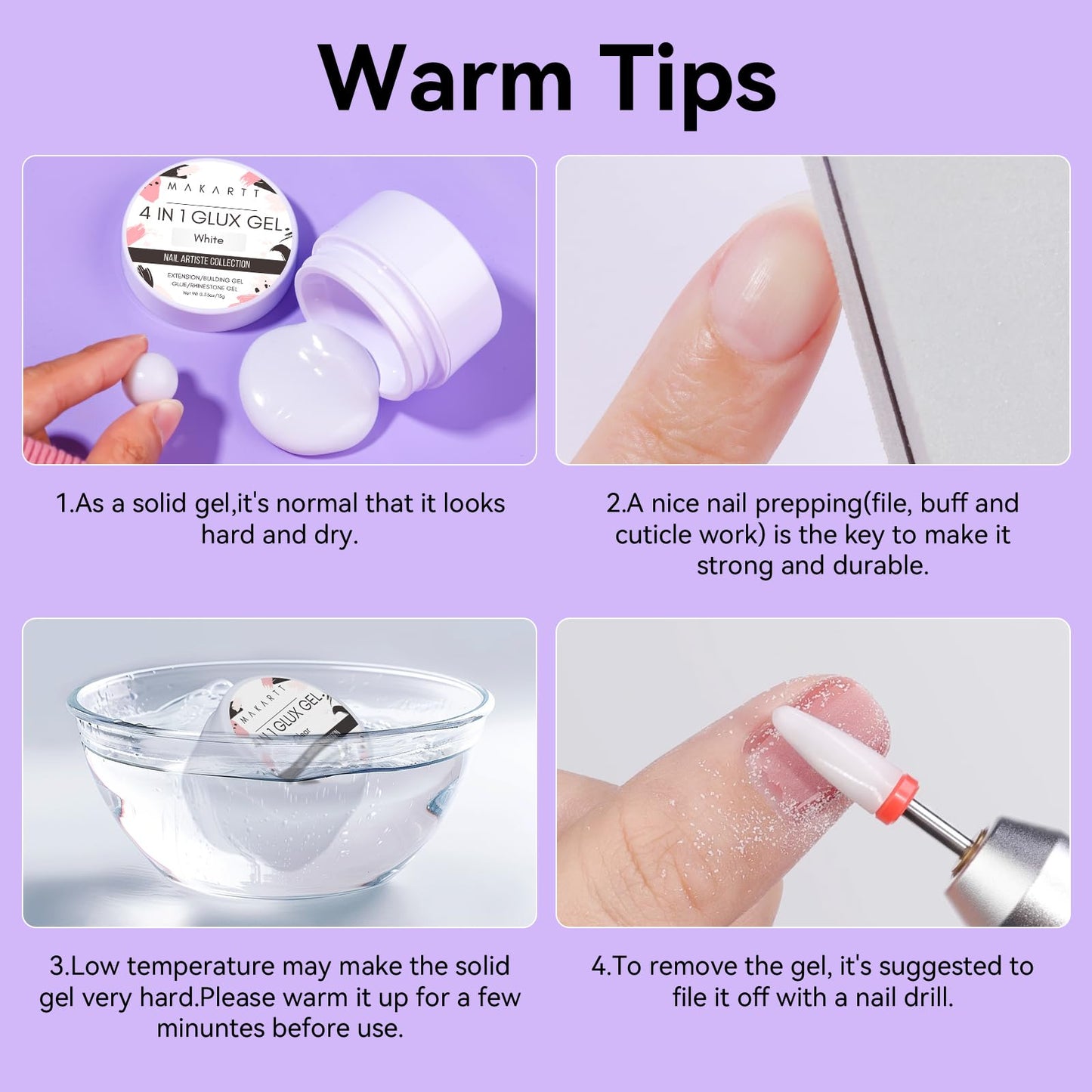 Professional manicure setup featuring Makartt builder gel