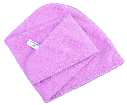 Hopeshine anti frizz hair wrap towels texture close up showing ultra soft absorbent material