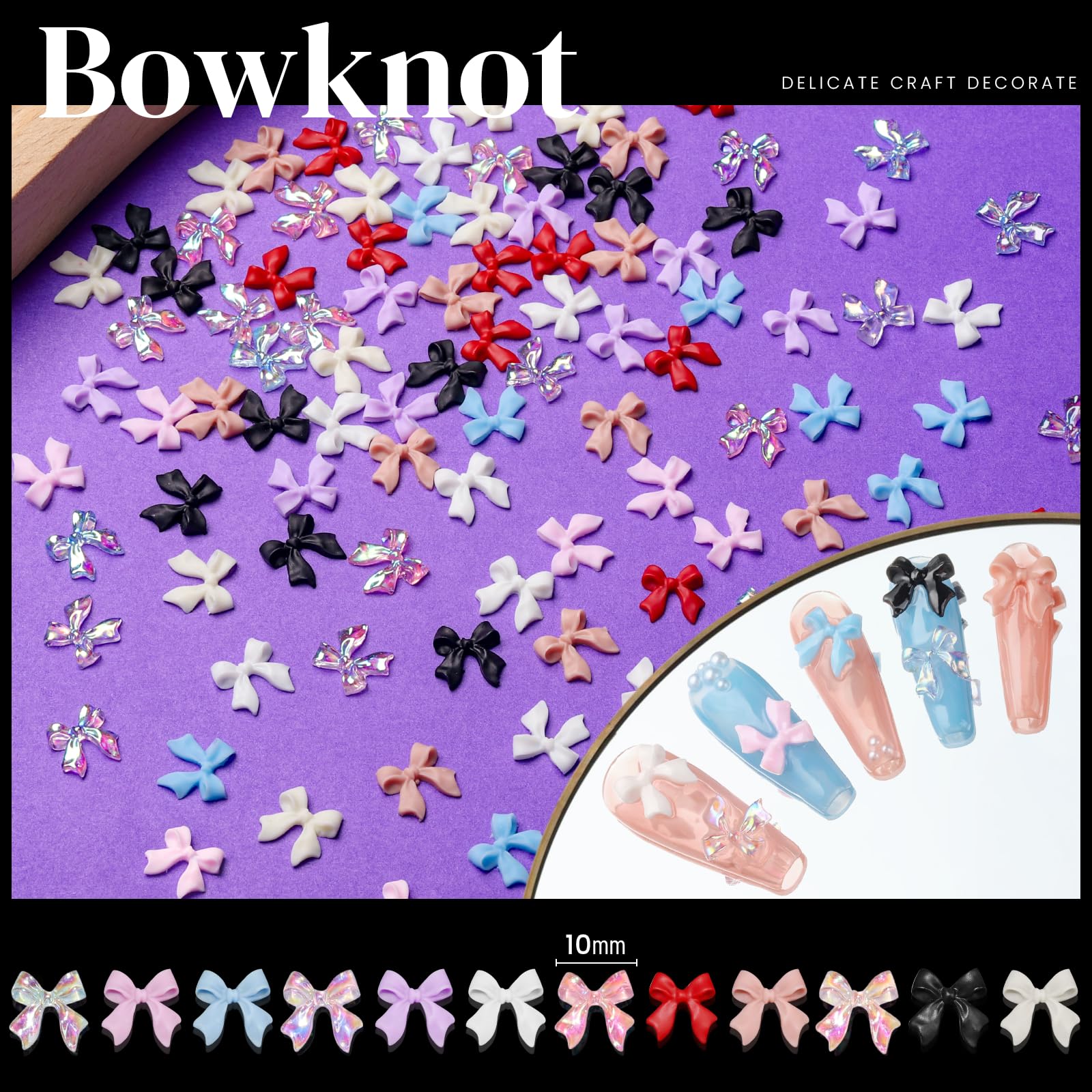 Teenitor nail art charms inside storage box