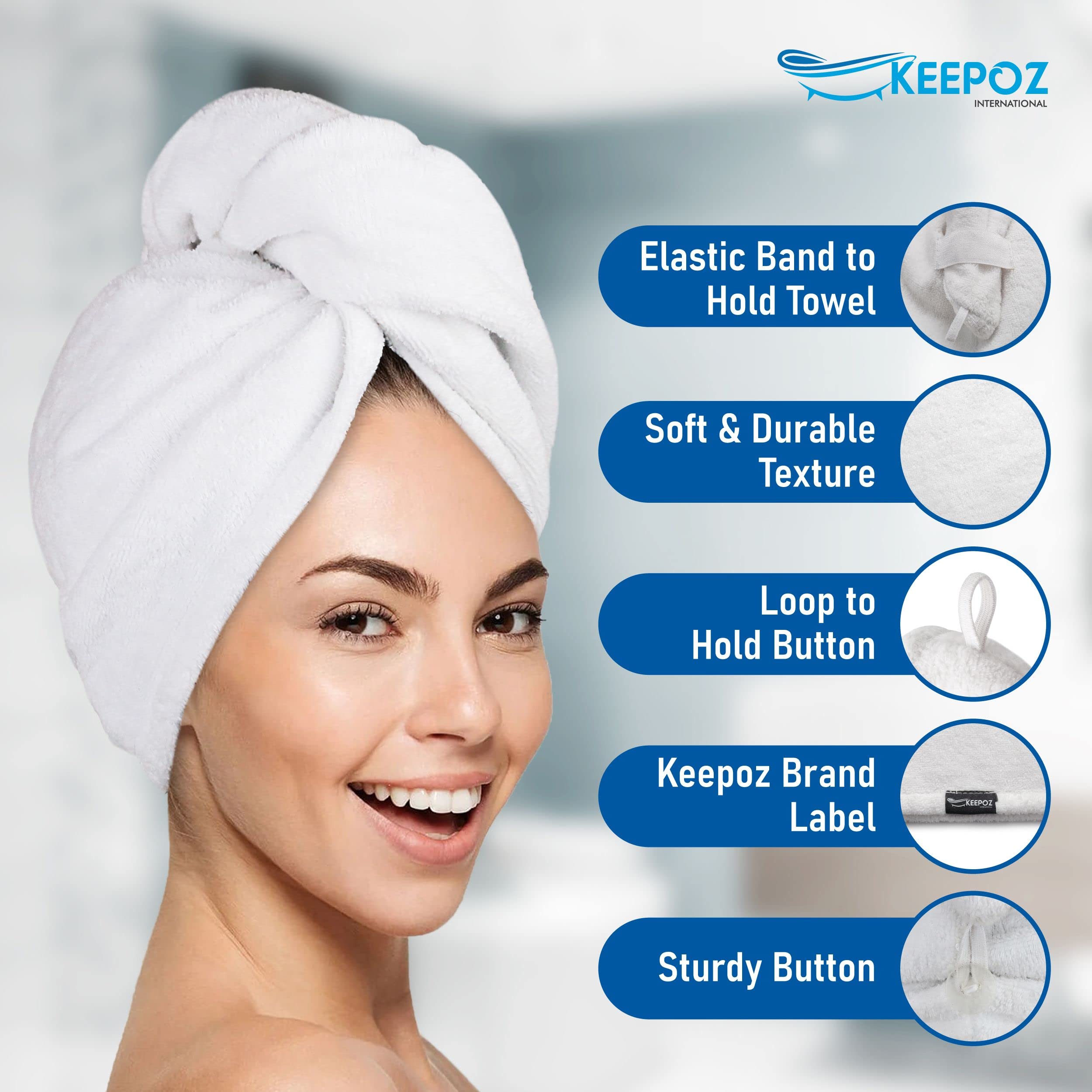 Keepoz cotton hair wrap for curly and long hair